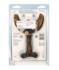 Antique Brass Replacement Fan Blade Arms Kit Five Piece Set For 52 Inch Ceiling Fans in clear packaging back view