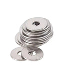 Stainless Steel Flat Washer Set For M10 And M12 Bolts Pro Grade Shim And Spacer Kit With Variety Pack Of Outer Diameters From Ultra Thin One Point Two Millimeter To Four Millimeter Thick Ideal For Automotive Machinery And DIY Projects, stacked stainless steel washers