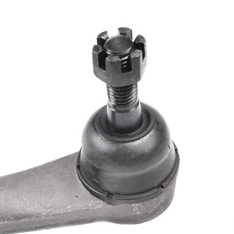 Ball joint stud for front suspension control arm, metal with black finish, close-up view