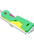 Must Have 46 Piece Sewing Tools Kit With 9 Automatic Needle Threading Devices shown in green and yellow, 2.7x0.8 inches