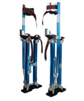 Adjustable Aluminum Drywall Stilts 24 To 40 Inch For Painting And Taping, Lightweight Painter Stilt Set, Heavy Duty Tool Stilts, Durable Blue