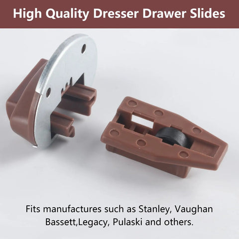 Heavy Duty Drawer Slide Replacement Kit Boasts Six Bulletproof Tracks And Heavy Gauge Steel Brackets For Super Smooth Glide 2 pieces of dresser drawer slides.