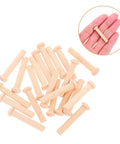 Miniature Wooden Nails Set For Dope Crafting And Woodworking With Solid Wood Rods For Tiny Train Wheels And Detailed Projects