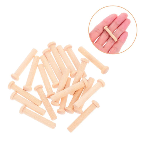 Miniature Wooden Nails Set For Dope Crafting And Woodworking With Solid Wood Rods For Tiny Train Wheels And Detailed Projects