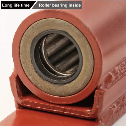 Heavy Duty 7 Inch Gate Hinges With Needle Roller Bearings, Bolt On To Gate And Post, Driveway And Pedestrian Gate Hardware, 2150P Lubricable Hinges, Sold As A Pair, roller bearing close-up