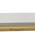 3 Stone Sharpening Stone Set With Wood Mounted Base, Pro Grade Soft Hard Black Stones, hard Arkansas stone on wood base