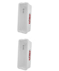 Rock Solid Tough As Nails White Surface Mount Fire Extinguisher Cabinet 5 Pound Safety Lock Box Weather Guard Security Cover outdoor view