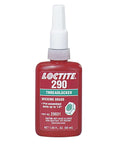 Bottle of Loctite 290 Threadlocker Wicking Grade 50 ml with white cap and label details