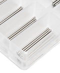 Stainless Steel Watch Band Link Pins And Spring Bar Tool Set With Durable Storage Box 300Pcs Replacement Pins close-up view