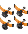 Heavy Duty 4 Piece Aluminum Alloy T Track Press Plate Clamps for CNC Router Milling and Engraving Machine adjustable hold down kit