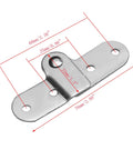 Heavy Duty 2 Pair 180 Degree Rotating Concealed Door Hinges Built From Tough Metal With Bonus Screws Included, 76mm x 33mm size.