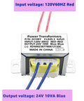 24V 10W AC To AC Power Transformer With 120V 60Hz Input 24V 10VA Output No Load 25.8V Compact 75mm for stage lighting use