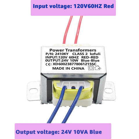 24V 10W AC To AC Power Transformer With 120V 60Hz Input 24V 10VA Output No Load 25.8V Compact 75mm for stage lighting use