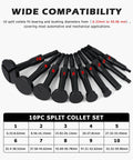 Blind Hole Collet Bearing Puller Set With Slide Hammer 16 Piece Inner Bearing Extractor Kit with 10 split collets from 6.33 to 59.96 mm