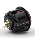 Gravity KS 30mm Mechanical Pushbuttons With Silent Linear Shafts, Snap In Mount side view showing connectors.