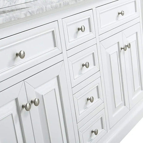 30 Pack Brushed Nickel Cabinet Knobs Set For Cabinets And Drawers Zinc Alloy Hardware Durable Rust Resistant Kitchen Pulls on white cabinetry