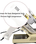 Electric Vacuum Desoldering Pump Portable Pro Grade Solder Gun showing heat dissipation hole and parts