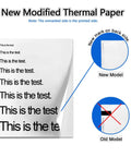 Bulk Pack 100 Sheets 8.5x11 US Letter Thermal Printer Paper For On The Go Portable Printers, High Contrast Thermal Paper For Office And Home Use