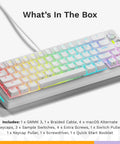 Level Up Your Desk With This 65 Percent Mechanical Gaming Keyboard Featuring A Knob Modular Gasket Mount And Thick Doubleshot Pbt Keycaps, showcasing colorful backlit keys.