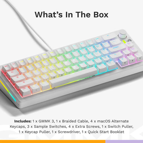 Level Up Your Desk With This 65 Percent Mechanical Gaming Keyboard Featuring A Knob Modular Gasket Mount And Thick Doubleshot Pbt Keycaps, showcasing colorful backlit keys.
