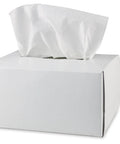 Pyramex LT300 lens cleaning tissues box, front view, white, 300-count