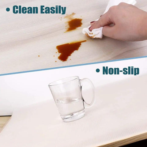 Heavy Duty No Slip Shelf Liner Washable Oil Proof Ribbed Drawer Mat Countertop Protector Fridge Pad Zero Sweat Non Stick Backing Solid Grip 12 By 20 Feet