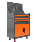 Rolling Tool Box Organizer With Wheels For Auto Repair Cart Featuring Drawers, soft liners, and locking system, durable steel build