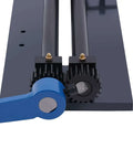 Close-up of gear mechanism on Workhorse Bead Roller Machine With 12 Inch Gear Drive Bench 6 Die Set Manual Bead Rolling Bender Slip Rollers