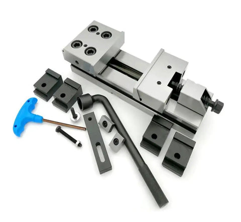 Modular Precision Vise GT150B Built Tough For Milling And CNC Machining Heavy Duty Bench Vise With Wide Jaw Opening and accessories