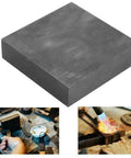 Pro Grade Graphite Block Plate Sheet 99.9 Percent Carbon Pyrolytic Electrode Quality 100X50X10mm for industrial and lab use, shown in workshop