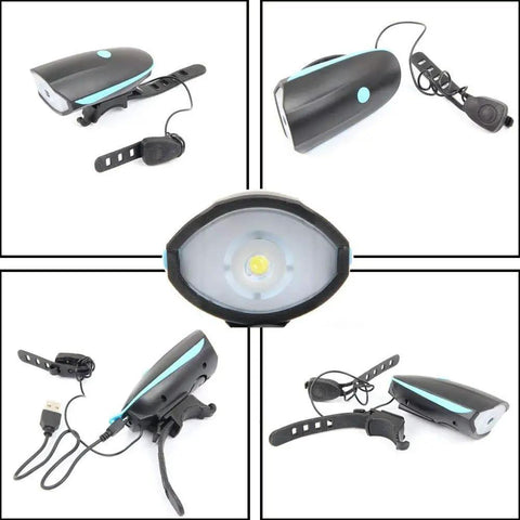 All In One Bike Light With Horn And Bell For Night Rides On Bikes Electric Scooters And Kids 140 Decibel Siren Three Lighting Modes Two In One Safety Pack