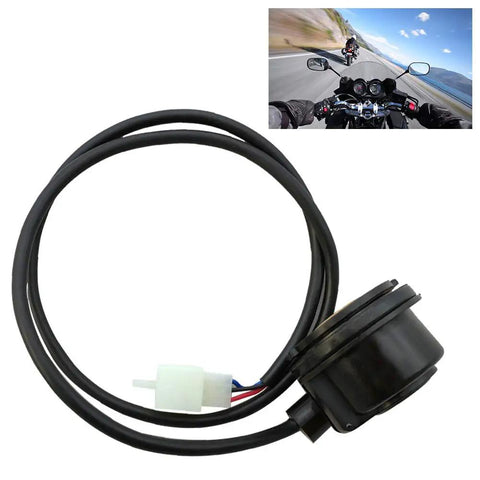 Universal 3-Pin Motorcycle Digital Odometer Sensor Cable Replacement Kit For Speedometer, Rugged Plastic Sensor With Magnets, Polarity Guard, Go-To Bike Odometer Accessory