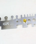 Pro DIY Metal Bender Kit For Sheet Metal And Tubes with folding tool and auxiliary bending tools, close-up of metal gauge detail