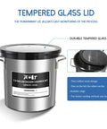 PB Motor Tech 3-Gallon vacuum chamber kit with tempered glass lid and stainless steel body