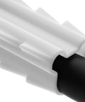 RG6 coax feed-through bushing, white plastic; close-up view for wall passthrough, 10-pack