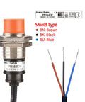 PR18-8DP M18 Inductive Proximity Sensor Switch with wiring, 8mm, DC 12-24V, cylindrical industrial sensor, 3-wire PNP normally open