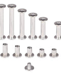 Premium Grade 90 Piece 304 Stainless Steel Chicago Binding Screw Kit with Phillips Cross Heads in various sizes.
