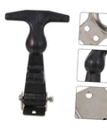 Heavy Duty T Handle Draw Latches Set In Stainless Steel With Rubber Shock Absorption Locking Hasp