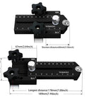 Heavy Duty Thin Rip Jig Fence Guide Compatible With Most Table Saw Band Saw Router Table for precise cutting dimensions displayed.