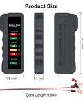 12V Car Battery And Alternator Tester With Automotive Load Indicator For Quick Battery Health Check And Auto Electrical System Diagnostic Portable Handheld Battery Health Meter For DIY Mechanics And Car Enthusiasts, 4.7-inch