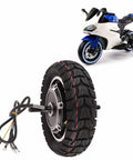 10 Inch Wheel Hub Motor Assembly Delivering Badass Torque 36V To 60V Electric Bike Conversion, showcasing tire and wiring.