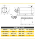 Technical drawing of Bulletproof Heavy Duty Servo Spindle Motor With Constant Torque Flange Mount And Water Cooled System.