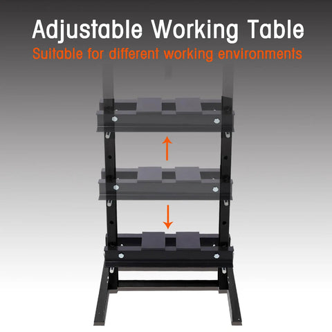 12 Ton Hydraulic Shop Press With Floor Mount Adjustable Working Table Height Includes Press Plates H Frame Garage Floor Press