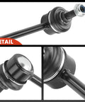 Close-up of Front Stabilizer Bar Links Beefed Up Replacement Kit For BMW 3 Series And GT XDrive M235i M240i 428i 430i 435i 440i 320i 328i 328d 330i 335i 340i 228i 230i Gran Coupe showing detailed joints and materials