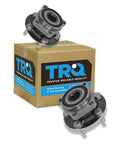 Front Wheel Bearing And Hub Assembly Set For Subaru Outback, Forester, Legacy, And XV Crosstrek Left And Right Two Piece Bolt-On Drop-In Direct Fit Kit For 2005 To 2014 Models with packaging