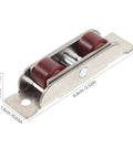 No Sweat Install Stainless Steel Window Sash Rollers And Double Wheel Pulley Kit, durable double wheel roller measuring 6.4cm.