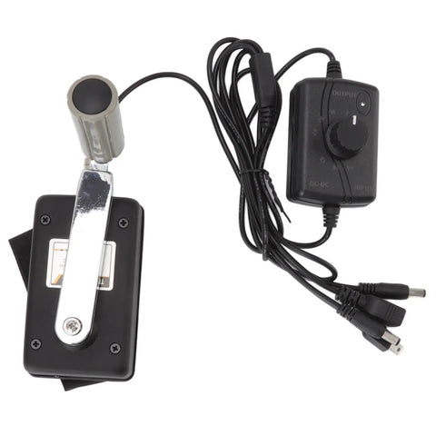 Portable Hand Crank Generator 30W High Efficiency Manual Power Supply For Outdoor Emergency Charging Alloy Black with cables