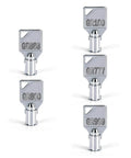 Tubular Key Set Of 5 For Greenwald And Speed Queen Commercial Washers And Dryers Go To Replacement Keys For Coin Operated Laundry Machines Durable Anti Rust Construction Fits Multiple Model Numbers