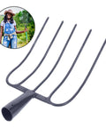 Versatile Manure Fork For Lawn Care And Farm Cleanup A Workhorse Gardening Tool With Durable Iron Construction shown with user