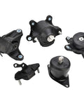 Honda Engine Motor Mount Set For Honda Accord 2.4L 2008 2009 2010 2011 2012 And Acura TSX 2.4L 2009 2010 2011 2012 2013 Beefed Up Replacement A4565 A4572 A4570 A4584 A4561 Front Mount Front Right Mount Rear Mount Lower Mount Kit, black rubber and metal, five-piece set